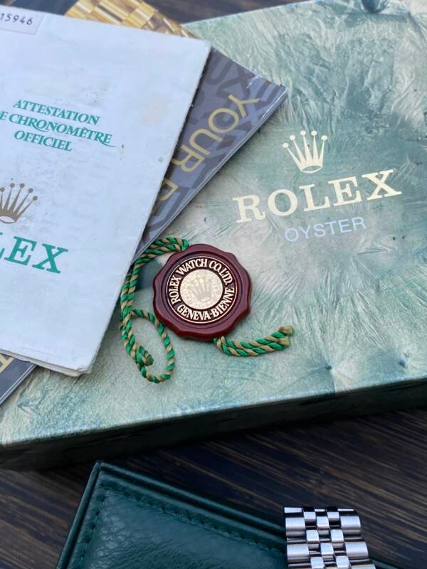 Rolex Datejust 16234 met unieke confetti dial, roestvrijstalen kast, witgouden lunette en jubilee-band